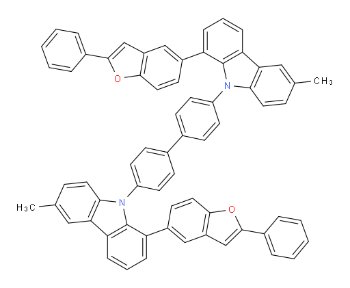 4,4'-bis(6-methyl-1-(2-phenylbenzofuran-5-yl)-9H-carbazol-9-yl)-1,1'-biphenyl