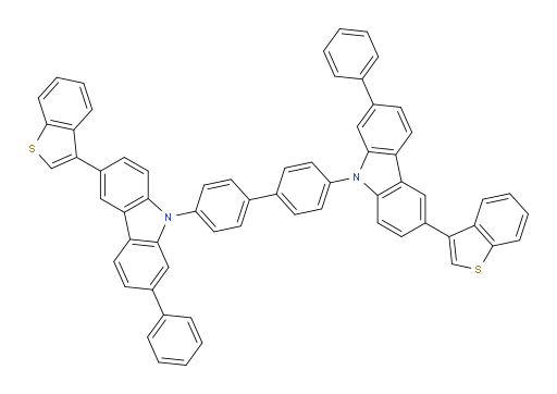 4,4'-bis(6-(benzo[b]thiophen-3-yl)-2-phenyl-9H-carbazol-9-yl)-1,1'-biphenyl