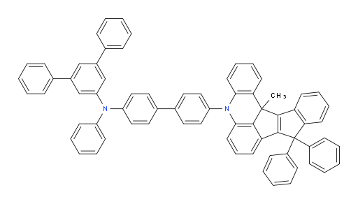 N-(4'-(13c-methyl-9,9-diphenyl-9,13c-dihydro-5H-benzo[4,5]pentaleno[1,2,3-kl]acridin-5-yl)-[1,1'-biphenyl]-4-yl)-N-phenyl-[1,1':3',1''-terphenyl]-5'-amine