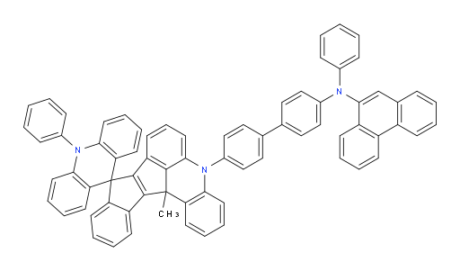 N-(4'-(13c'-methyl-10-phenyl-10H-spiro[acridine-9,9'-benzo[4,5]pentaleno[1,2,3-kl]acridine]-5'(13c'H)-yl)-[1,1'-biphenyl]-4-yl)-N-phenylphenanthren-9-amine