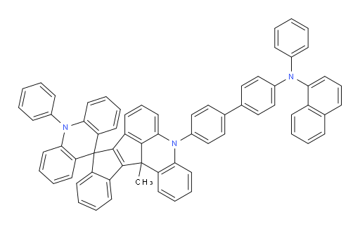 N-(4'-(13c'-methyl-10-phenyl-10H-spiro[acridine-9,9'-benzo[4,5]pentaleno[1,2,3-kl]acridine]-5'(13c'H)-yl)-[1,1'-biphenyl]-4-yl)-N-phenylnaphthalen-1-amine