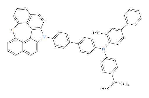 N-(4'-(12H-6-thia-12-azaindeno[2,1,7,6-ghij]pleiaden-12-yl)-[1,1'-biphenyl]-4-yl)-N-(4-isopropylphenyl)-3-methyl-[1,1'-biphenyl]-4-amine