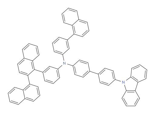 N-(3-([1,2'-binaphthalen]-1'-yl)phenyl)-4'-(9H-carbazol-9-yl)-N-(3-(naphthalen-1-yl)phenyl)-[1,1'-biphenyl]-4-amine