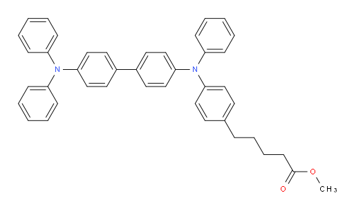 methyl 5-(4-((4'-(diphenylamino)-[1,1'-biphenyl]-4-yl)(phenyl)amino)phenyl)pentanoate
