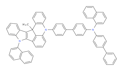 N-([1,1'-biphenyl]-4-yl)-N-(4'-(13c-methyl-9-(naphthalen-1-yl)-9,13c-dihydro-5H-indolo[3',2':4,5]cyclopenta[1,2,3-kl]acridin-5-yl)-[1,1'-biphenyl]-4-yl)naphthalen-1-amine