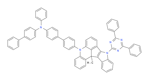 N-([1,1'-biphenyl]-4-yl)-4'-(9-(4,6-diphenyl-1,3,5-triazin-2-yl)-13c-methyl-9,13c-dihydro-5H-indolo[3',2':4,5]cyclopenta[1,2,3-kl]acridin-5-yl)-N-phenyl-[1,1'-biphenyl]-4-amine