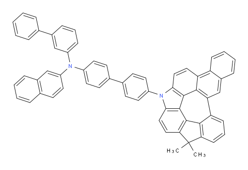 N-([1,1'-biphenyl]-3-yl)-N-(4'-(3,3-dimethyl-14-azafluoreno[3',4',5':3,4,5,6]azuleno[7,8,1-mna]phenanthren-14(3H)-yl)-[1,1'-biphenyl]-4-yl)naphthalen-2-amine