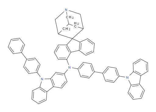 N-(4'-(9H-carbazol-9-yl)-[1,1'-biphenyl]-4-yl)-N-(9-([1,1'-biphenyl]-4-yl)-9H-carbazol-2-yl)-1-azaspiro[adamantane-4,9'-fluoren]-4'-amine