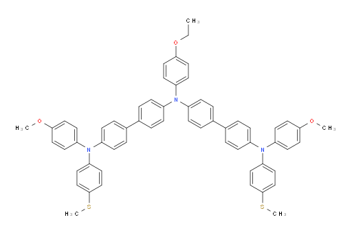 N4-(4-ethoxyphenyl)-N4'-(4-methoxyphenyl)-N4-(4'-((4-methoxyphenyl)(4-(methylthio)phenyl)amino)-[1,1'-biphenyl]-4-yl)-N4'-(4-(methylthio)phenyl)-[1,1'-biphenyl]-4,4'-diamine