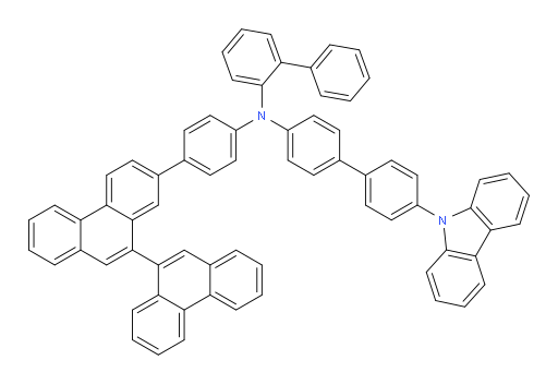 N-(4'-(9H-carbazol-9-yl)-[1,1'-biphenyl]-4-yl)-N-(4-([9,9'-biphenanthren]-7-yl)phenyl)-[1,1'-biphenyl]-2-amine