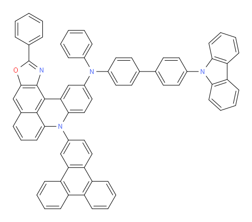 N-(4'-(9H-carbazol-9-yl)-[1,1'-biphenyl]-4-yl)-N,2-diphenyl-8-(triphenylen-2-yl)-8H-oxazolo[4',5':4,5]benzo[1,2,3-kl]acridin-11-amine