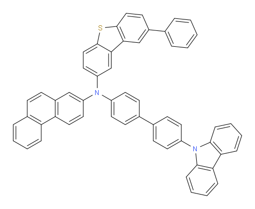 N-(4'-(9H-carbazol-9-yl)-[1,1'-biphenyl]-4-yl)-N-(phenanthren-2-yl)-8-phenyldibenzo[b,d]thiophen-2-amine