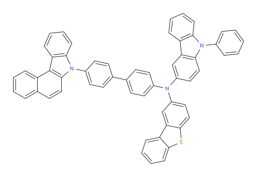 N-(4'-(7H-benzo[c]carbazol-7-yl)-[1,1'-biphenyl]-4-yl)-N-(dibenzo[b,d]thiophen-2-yl)-9-phenyl-9H-carbazol-3-amine