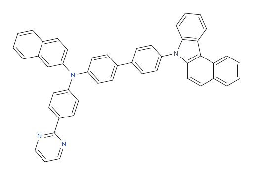 N-(4'-(7H-benzo[c]carbazol-7-yl)-[1,1'-biphenyl]-4-yl)-N-(4-(pyrimidin-2-yl)phenyl)naphthalen-2-amine
