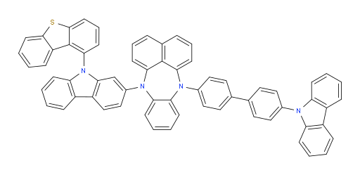 7-(4'-(9H-carbazol-9-yl)-[1,1'-biphenyl]-4-yl)-12-(9-(dibenzo[b,d]thiophen-1-yl)-9H-carbazol-2-yl)-7,12-dihydrobenzo[b]naphtho[1,8-ef][1,4]diazepine