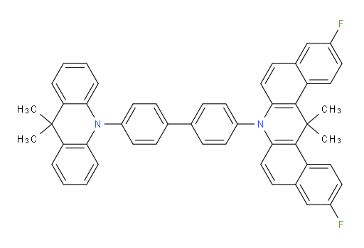 7-(4'-(9,9-dimethylacridin-10(9H)-yl)-[1,1'-biphenyl]-4-yl)-3,11-difluoro-14,14-dimethyl-7,14-dihydrodibenzo[a,j]acridine