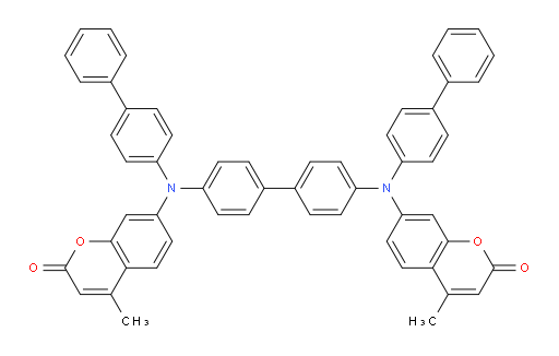7,7'-([1,1'-biphenyl]-4,4'-diylbis([1,1'-biphenyl]-4-ylazanediyl))bis(4-methyl-2H-chromen-2-one)