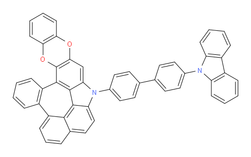 6-(4'-(9H-carbazol-9-yl)-[1,1'-biphenyl]-4-yl)-6H-8,13-dioxa-6-azabenzo[6,7]naphtho[2',1',8':3,4,5]azuleno[8,1-ab]anthracene