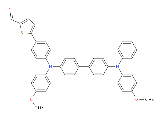 5-(4-((4-methoxyphenyl)(4'-((4-methoxyphenyl)(phenyl)amino)-[1,1'-biphenyl]-4-yl)amino)phenyl)thiophene-2-carbaldehyde