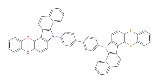 5-(4'-(5H-benzo[a]benzo[5,6][1,4]dithiino[2,3-g]carbazol-5-yl)-[1,1'-biphenyl]-4-yl)-5H-benzo[a]benzo[5,6][1,4]dioxino[2,3-g]carbazole