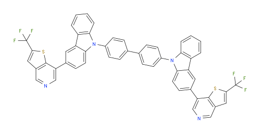 4,4'-bis(3-(2-(trifluoromethyl)thieno[3,2-c]pyridin-7-yl)-9H-carbazol-9-yl)-1,1'-biphenyl