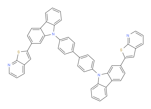 4,4'-bis(2-(thieno[2,3-b]pyridin-2-yl)-9H-carbazol-9-yl)-1,1'-biphenyl