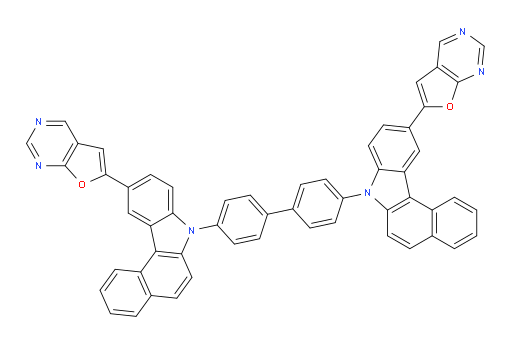4,4'-bis(10-(furo[2,3-d]pyrimidin-6-yl)-7H-benzo[c]carbazol-7-yl)-1,1'-biphenyl