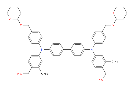 (([1,1'-biphenyl]-4,4'-diylbis((4-(((tetrahydro-2H-pyran-2-yl)oxy)methyl)phenyl)azanediyl))bis(2-methyl-4,1-phenylene))dimethanol