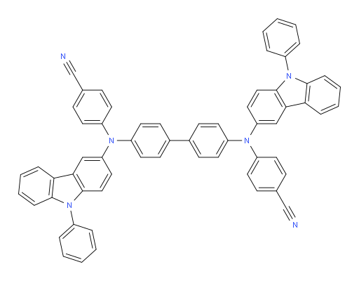 4,4'-([1,1'-biphenyl]-4,4'-diylbis((9-phenyl-9H-carbazol-3-yl)azanediyl))dibenzonitrile