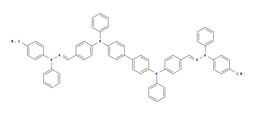 N4,N4'-diphenyl-N4,N4'-bis(4-((E)-(2-phenyl-2-(p-tolyl)hydrazono)methyl)phenyl)-[1,1'-biphenyl]-4,4'-diamine