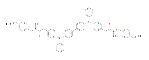 2,2'-(([1,1'-biphenyl]-4,4'-diylbis(phenylazanediyl))bis(4,1-phenylene))bis(N-methyl-N-(4-vinylbenzyl)acetamide)
