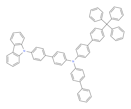 N-(4'-(9H-carbazol-9-yl)-[1,1'-biphenyl]-4-yl)-N-([1,1'-biphenyl]-4-yl)-4'-trityl-[1,1'-biphenyl]-4-amine