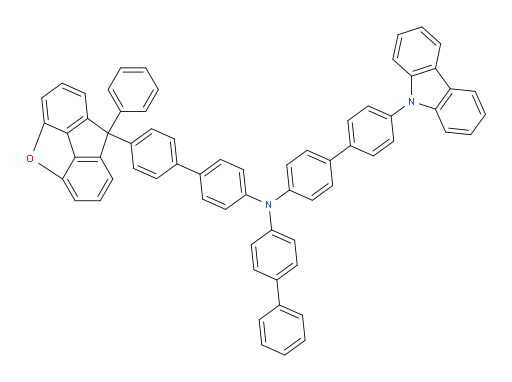 N-(4'-(9H-carbazol-9-yl)-[1,1'-biphenyl]-4-yl)-N-([1,1'-biphenyl]-4-yl)-4'-(8-phenyl-8H-fluoreno[4,5-bcd]furan-8-yl)-[1,1'-biphenyl]-4-amine
