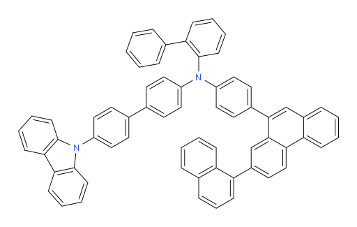 N-(4'-(9H-carbazol-9-yl)-[1,1'-biphenyl]-4-yl)-N-(4-(7-(naphthalen-1-yl)phenanthren-9-yl)phenyl)-[1,1'-biphenyl]-2-amine