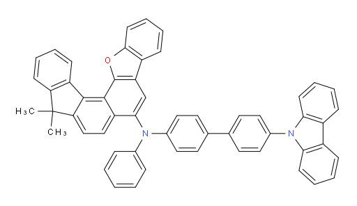 N-(4'-(9H-carbazol-9-yl)-[1,1'-biphenyl]-4-yl)-9,9-dimethyl-N-phenyl-9H-indeno[2',1':7,8]naphtho[1,2-b]benzofuran-6-amine