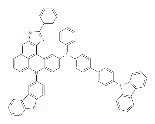 N-(4'-(9H-carbazol-9-yl)-[1,1'-biphenyl]-4-yl)-8-(dibenzo[b,d]furan-2-yl)-N,2-diphenyl-8H-oxazolo[4',5':4,5]benzo[1,2,3-kl]acridin-11-amine