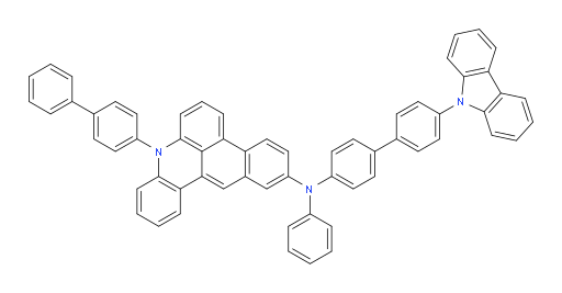 N-(4'-(9H-carbazol-9-yl)-[1,1'-biphenyl]-4-yl)-8-([1,1'-biphenyl]-4-yl)-N-phenyl-8H-naphtho[1,2,3-kl]acridin-2-amine