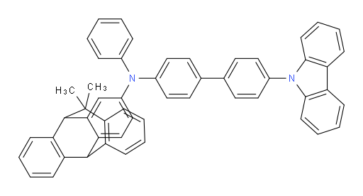N-(4'-(9H-carbazol-9-yl)-[1,1'-biphenyl]-4-yl)-11,11-dimethyl-N-phenyl-10,11-dihydro-5H-5,10-[1,2]benzenodibenzo[a,d][7]annulen-8-amine