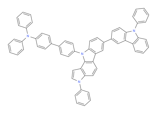 N,N-diphenyl-4'-(3-phenyl-7-(9-phenyl-9H-carbazol-3-yl)pyrrolo[3,2-a]carbazol-10(3H)-yl)-[1,1'-biphenyl]-4-amine