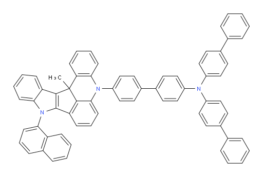N,N-di([1,1'-biphenyl]-4-yl)-4'-(13c-methyl-9-(naphthalen-1-yl)-9,13c-dihydro-5H-indolo[3',2':4,5]cyclopenta[1,2,3-kl]acridin-5-yl)-[1,1'-biphenyl]-4-amine