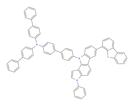 N,N-di([1,1'-biphenyl]-4-yl)-4'-(7-(dibenzo[b,d]thiophen-4-yl)-3-phenylpyrrolo[3,2-a]carbazol-10(3H)-yl)-[1,1'-biphenyl]-4-amine