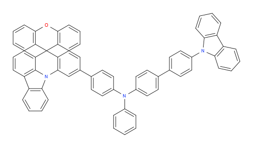 4'-(9H-carbazol-9-yl)-N-phenyl-N-(4-(spiro[indolo[3,2,1-de]acridine-8,9'-xanthen]-11-yl)phenyl)-[1,1'-biphenyl]-4-amine