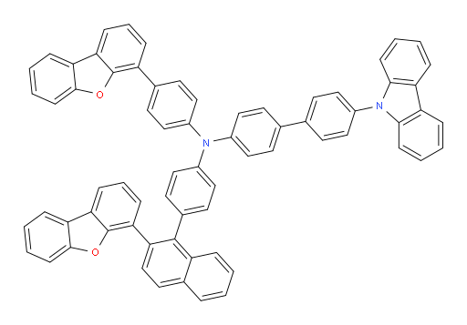 4'-(9H-carbazol-9-yl)-N-(4-(2-(dibenzo[b,d]furan-4-yl)naphthalen-1-yl)phenyl)-N-(4-(dibenzo[b,d]furan-4-yl)phenyl)-[1,1'-biphenyl]-4-amine