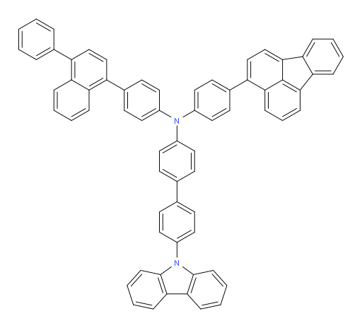 4'-(9H-carbazol-9-yl)-N-(4-(fluoranthen-3-yl)phenyl)-N-(4-(4-phenylnaphthalen-1-yl)phenyl)-[1,1'-biphenyl]-4-amine