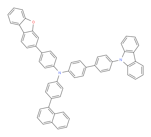 4'-(9H-carbazol-9-yl)-N-(4-(dibenzo[b,d]furan-3-yl)phenyl)-N-(4-(naphthalen-1-yl)phenyl)-[1,1'-biphenyl]-4-amine