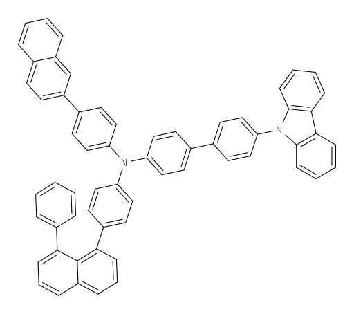 4'-(9H-carbazol-9-yl)-N-(4-(naphthalen-2-yl)phenyl)-N-(4-(8-phenylnaphthalen-1-yl)phenyl)-[1,1'-biphenyl]-4-amine