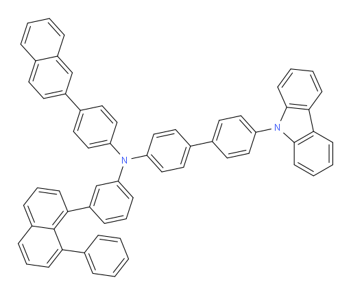 4'-(9H-carbazol-9-yl)-N-(4-(naphthalen-2-yl)phenyl)-N-(3-(8-phenylnaphthalen-1-yl)phenyl)-[1,1'-biphenyl]-4-amine