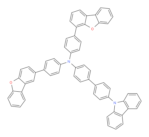4'-(9H-carbazol-9-yl)-N-(4-(dibenzo[b,d]furan-2-yl)phenyl)-N-(4-(dibenzo[b,d]furan-4-yl)phenyl)-[1,1'-biphenyl]-4-amine