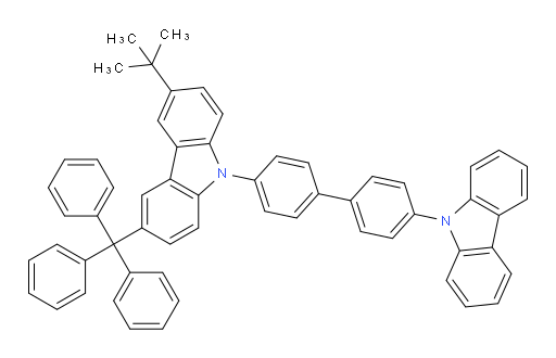 9-(4'-(9H-carbazol-9-yl)-[1,1'-biphenyl]-4-yl)-3-(tert-butyl)-6-trityl-9H-carbazole