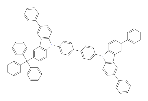 9-(4'-(3,6-diphenyl-9H-carbazol-9-yl)-[1,1'-biphenyl]-4-yl)-3-phenyl-6-trityl-9H-carbazole